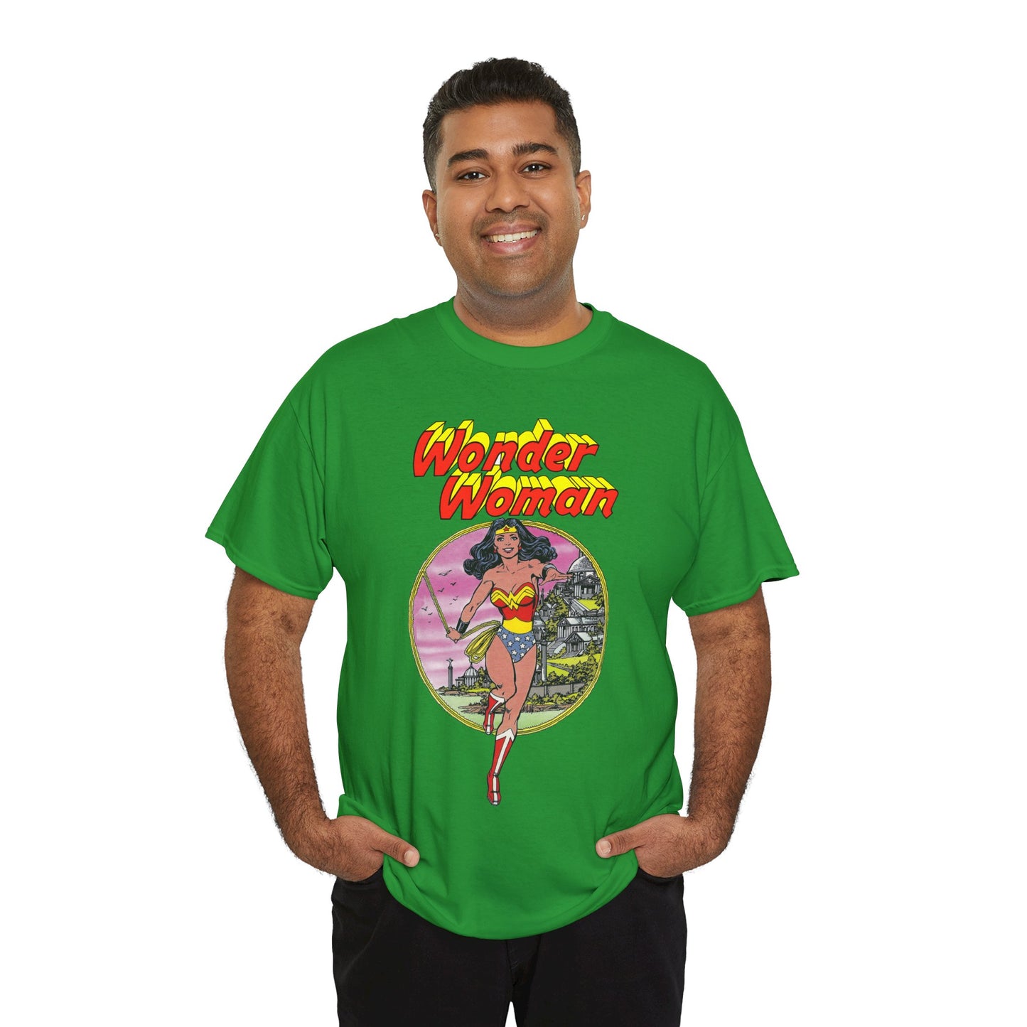 Wonder Woman T-Shirt - George Perez Art - Justice League 1980s Postcard Set - JLA Member - Diana from Themyscira - DC Comics