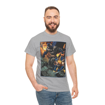 Batman & Wolverine T-Shirt - Jim Lee Art - DC Comics, Marvel Comics