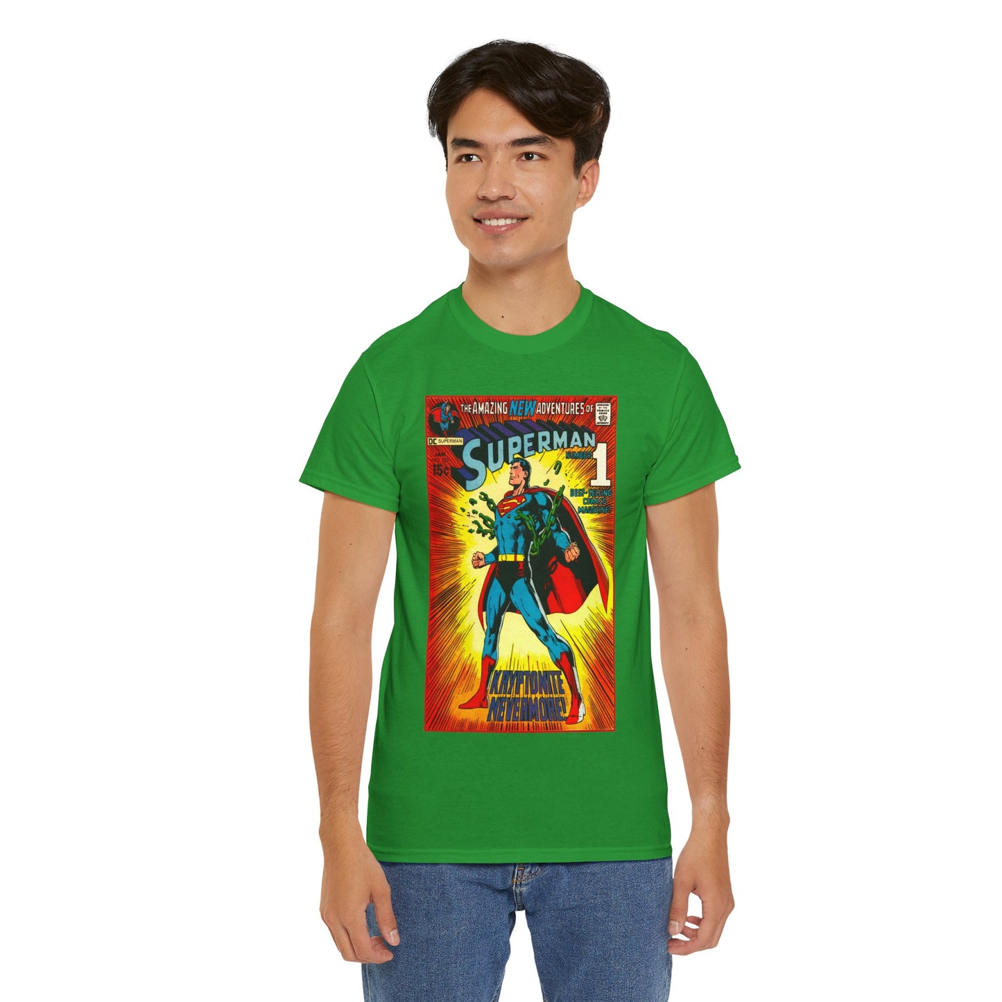 Superman #233 T-Shirt - Neal Adams Art - Kryptonite No More - Classic Bronze Age Cover - DC Comics