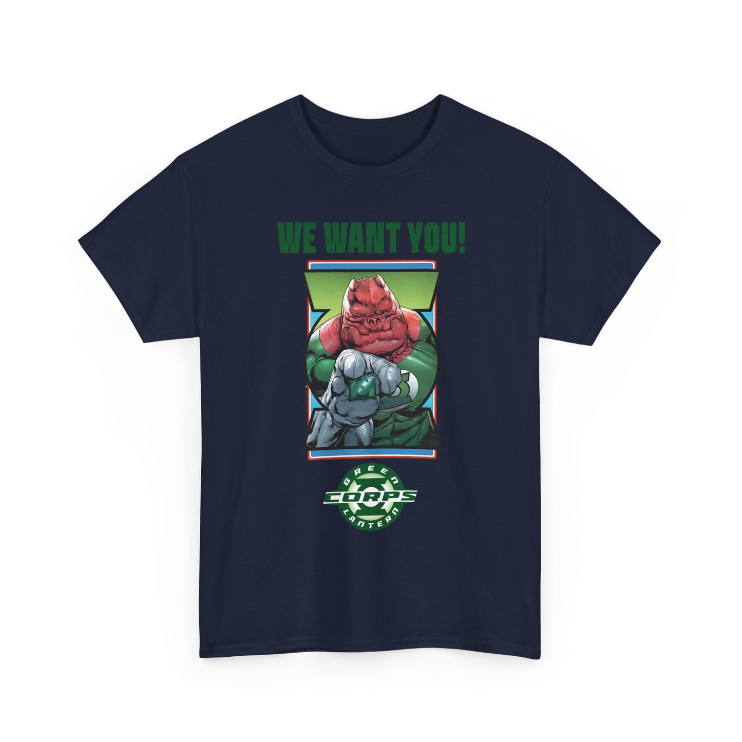 Kilowog T-Shirt - Green Lantern Corps Recruitment Poster - "We Want You!" - DC Comics