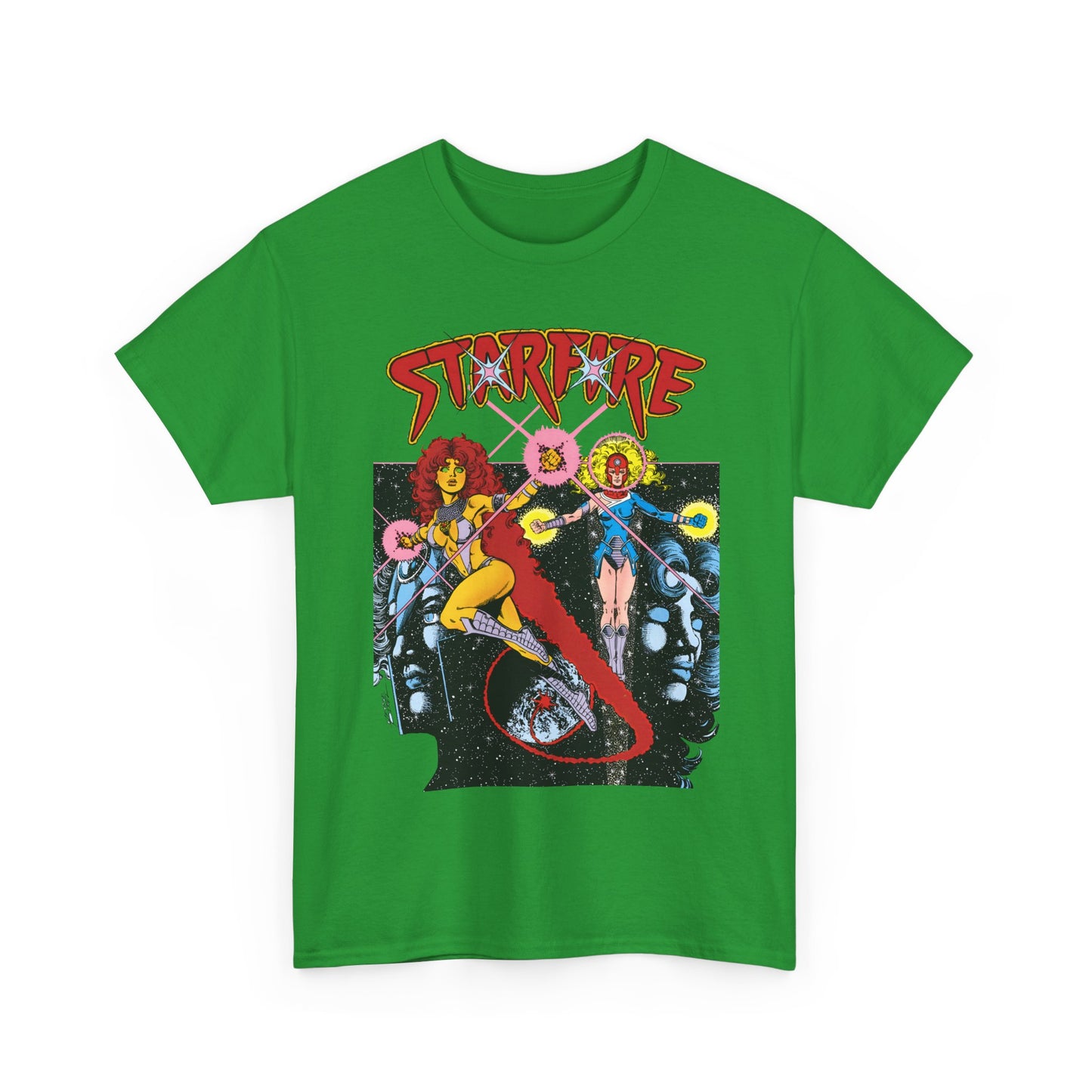 Starfire & Harbinger T-Shirt - George Perez Art - Teen Titans Spotlight #19 Cover - DC Comics
