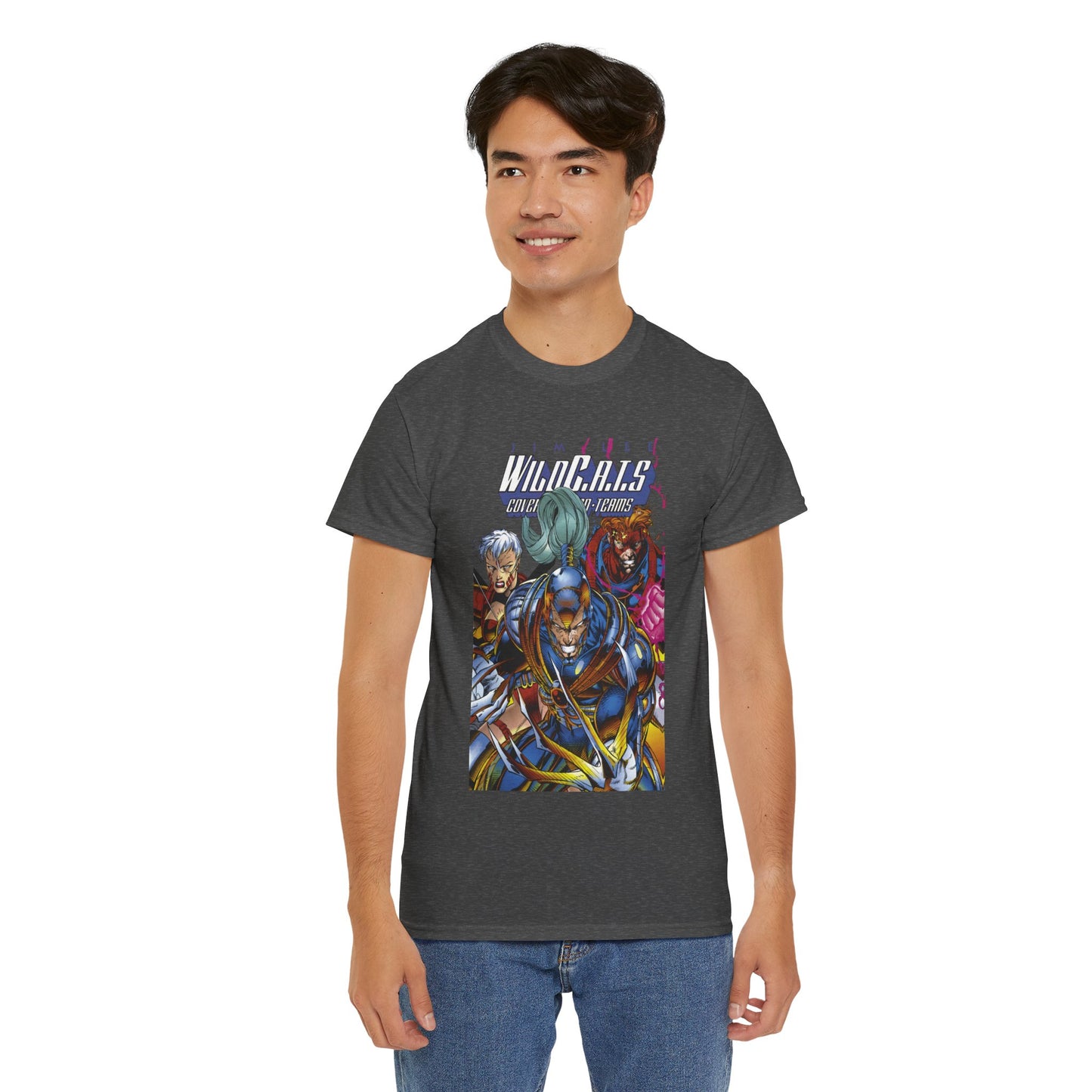 Wildcats T-Shirt - Jim Lee Art - Spartan, Warblade, Zealot - DC/Wildstorm/Image Comics