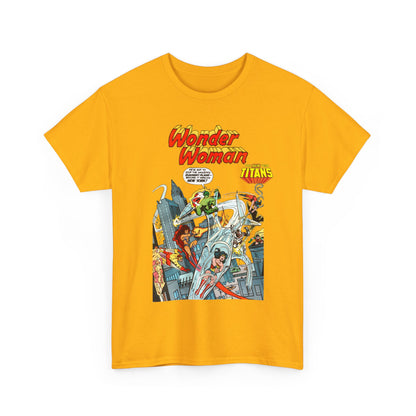 Wonder Woman/New Teen Titans T-Shirt - Ross Andru Art - Wonder Girl, Starfire, Cyborg, Raven - #287 Cover Art - DC Comics