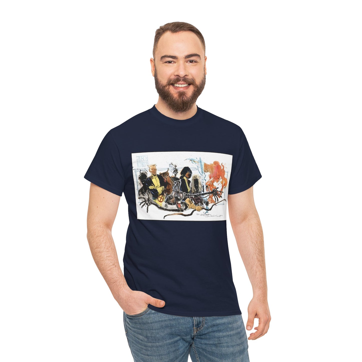 New Mutants T-Shirt - Bill Sienkiewicz Art - X-Men Team - Marvel Comics
