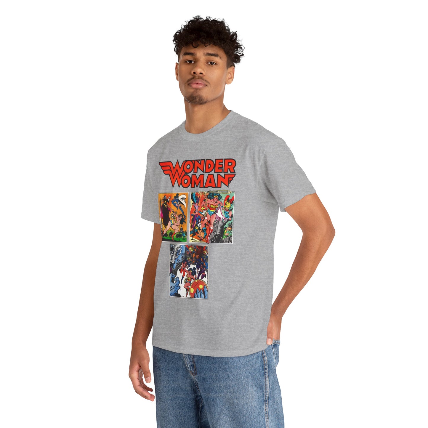 Wonder Woman T-Shirt - Ross Andru & Dick Giordano Art - Judgment in Infinity Story - Zatanna, Supergirl, Huntress, Power Girl, Raven, Wonder Girl, Starfire - DC Comics