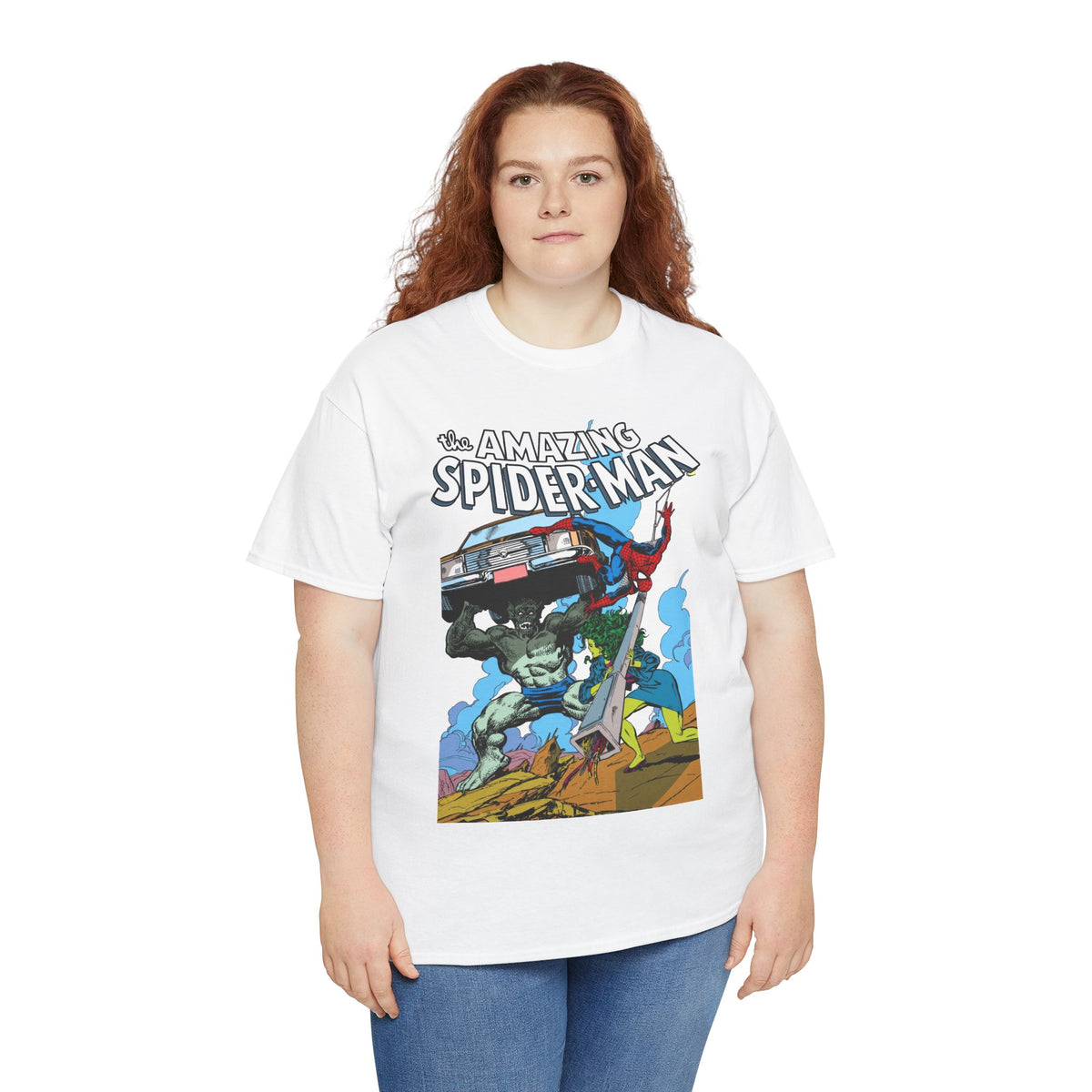 Amazing Spider-Man & She-Hulk T-Shirt - John Byrne Art - Marvel Comics