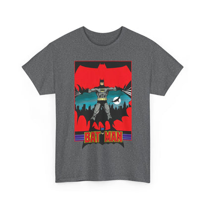 Batman T-Shirt - George Perez Art - 1980s JLA Postcard Art - DC Comics