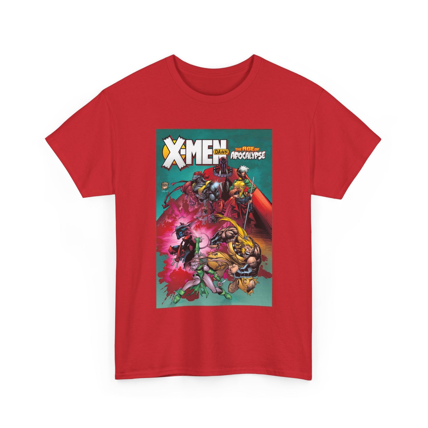 X-Men: Age of Apocalypse T-Shirt - Adam Kubert Art - Magneto, Rogue, Nightcrawler, Gambit, Blink, Sabretooth - Dawn - Marvel Comics