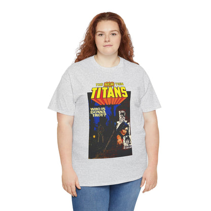 New Teen Titans T-Shirt - Classic George Perez Art - Who is Donna Troy? - Iconic Story and Cover - Robin/Dick Grayson - Popular DC Comics 1980s Series