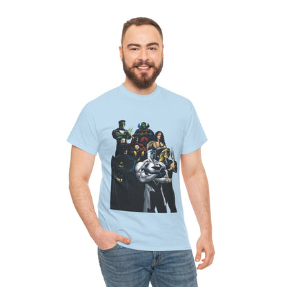 JLA T-Shirt - Howard Porter Art - Superman, Batman, Wonder Woman, Flash - DC Comics