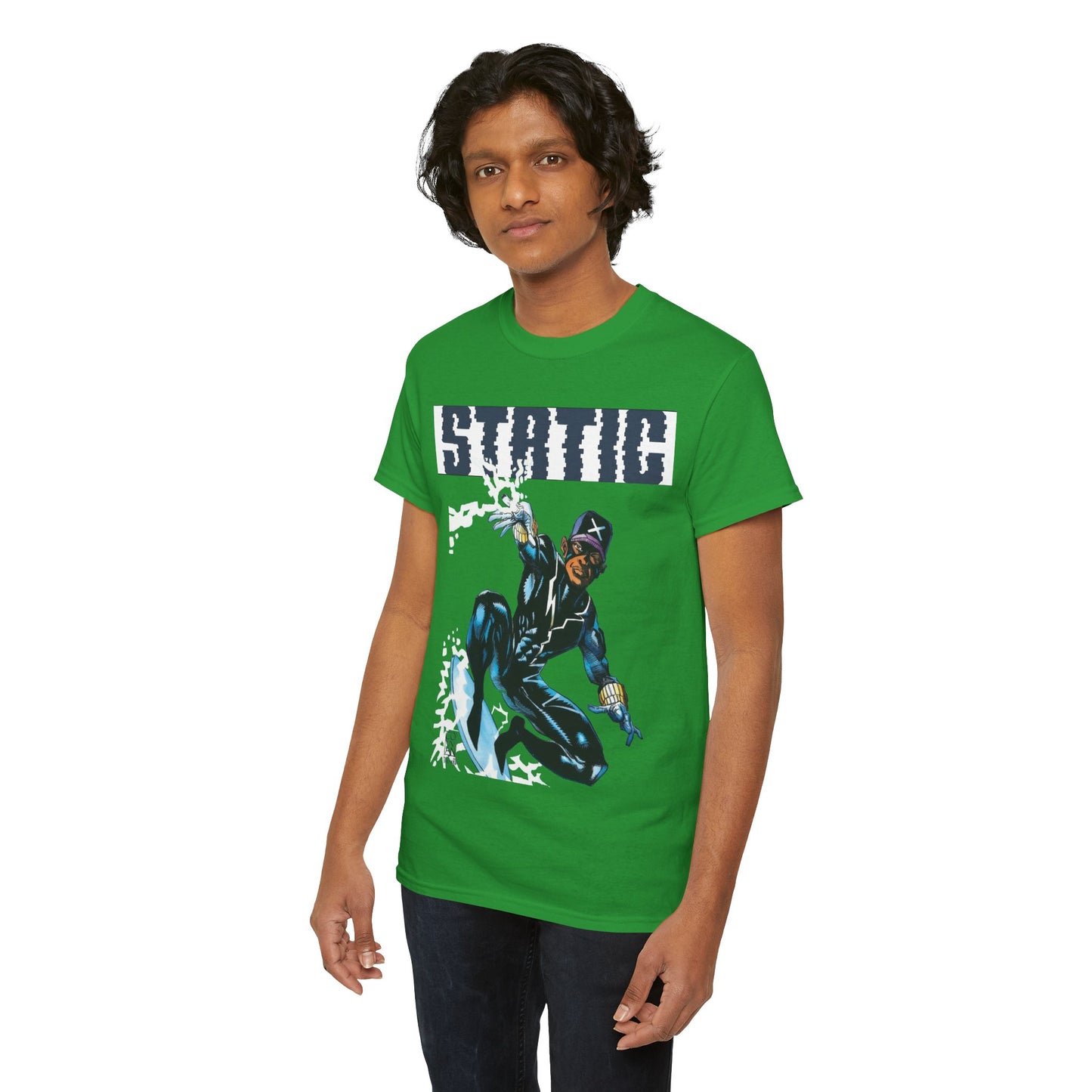 Static T-Shirt - Denys Cowan Art - DC Comics, Milestone Media - Shock to your System