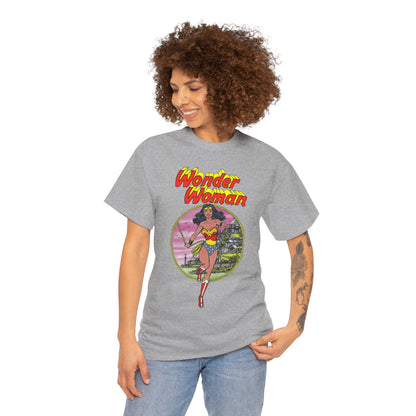 Wonder Woman T-Shirt - George Perez Art - Justice League 1980s Postcard Set - JLA Member - Diana from Themyscira - DC Comics