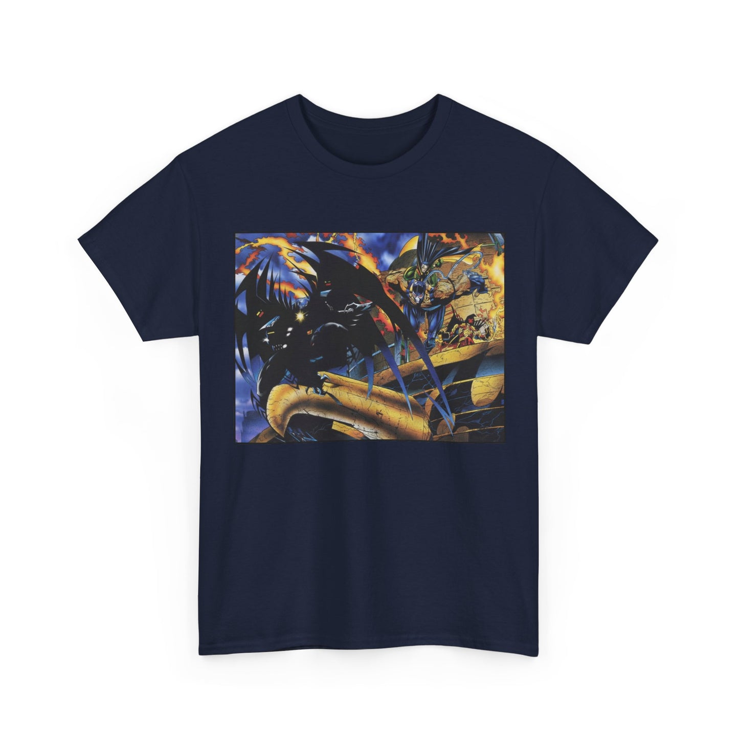 Batman Universe T-Shirt - Joe Quesada Art - 1990s Knightfall Era - Azrael, Robin, Bane - DC Comics