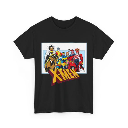 X-Men T-Shirt - Arthur Adams Art - Cyclops, Nightcrawler, Storm, Wolverine, Thunderbird, Sunfire, Banshee - Marvel Comics