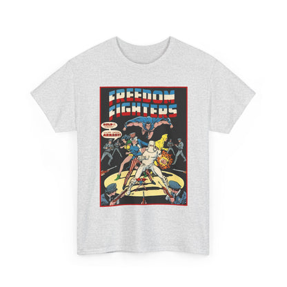 Freedom Fighters T-Shirt - 70s Series - Uncle Sam, The Ray, Phantom Lady, Doll Man, Black Condor, Human Bomb - DC Comics