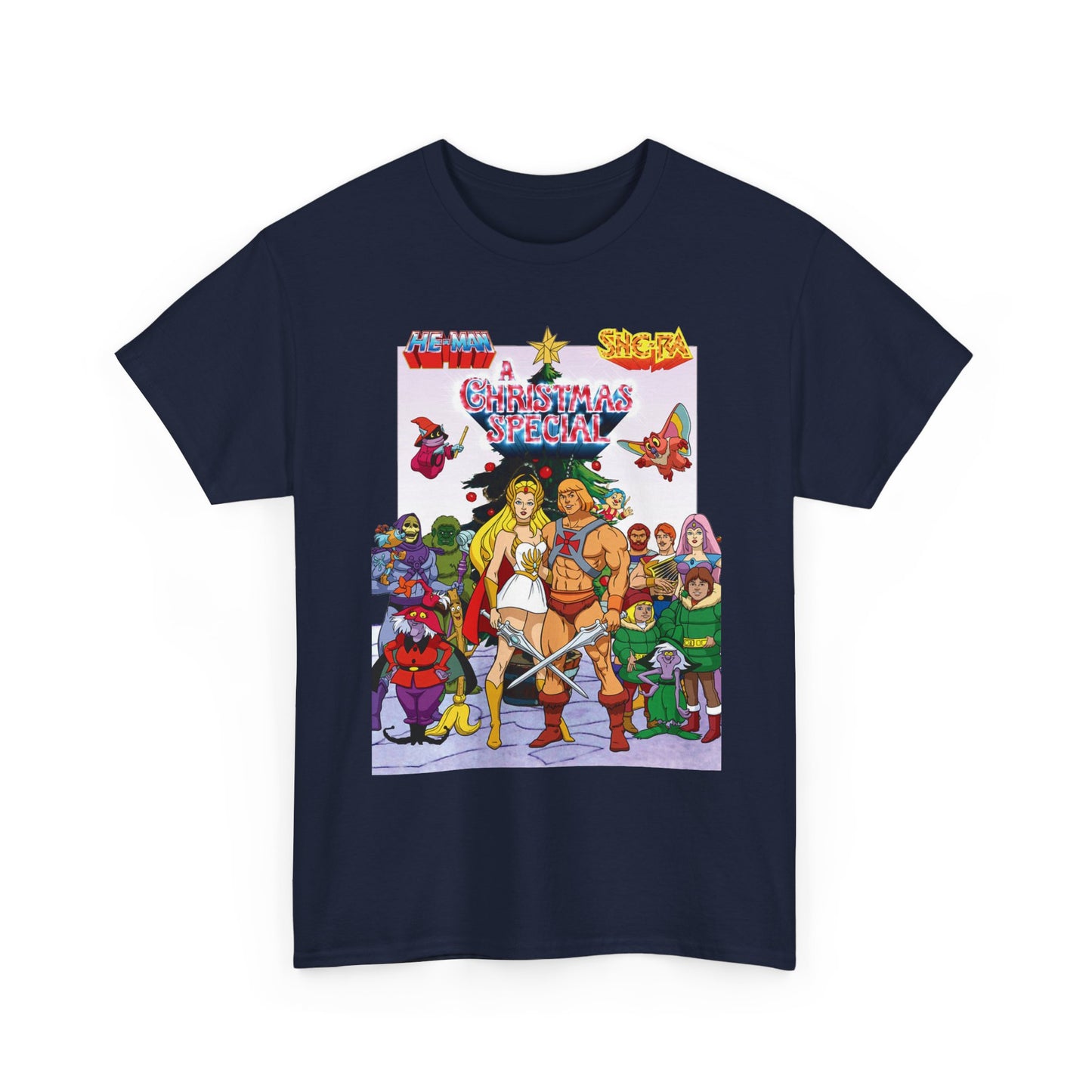 He-Man & She-Ra: A Christmas Special T-Shirt - Masters of the Universe, Princess of Power - Skeletor, Fisto, Orko, Kowl, Madame Razz - Filmation
