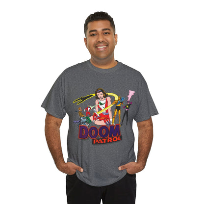 Doom Patrol T-Shirt - John Byrne Art - DC Comics Who's Who Art - Beast Boy, Robotman, Mento, Elasti-Girl, Negative Man, The Chief