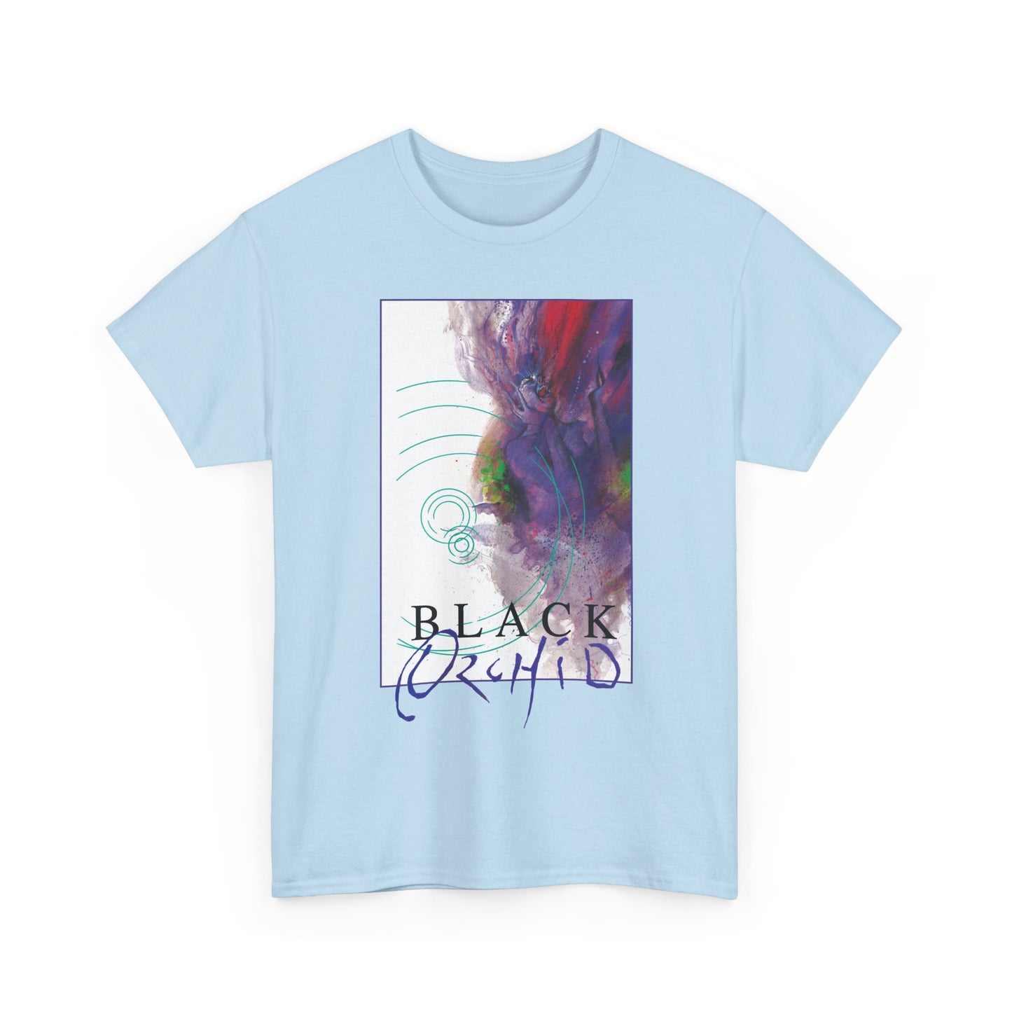 Black Orchid T-Shirt - Dave McKean Art - Neil Gaiman 1980s Story - DC/Vertigo Comics