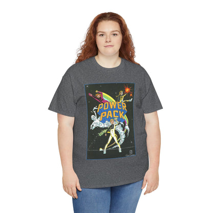 Power Pack T-Shirt - June Brigman, Roy Richardson, Bob Share Art - Ad Recreation - Marvel Comics