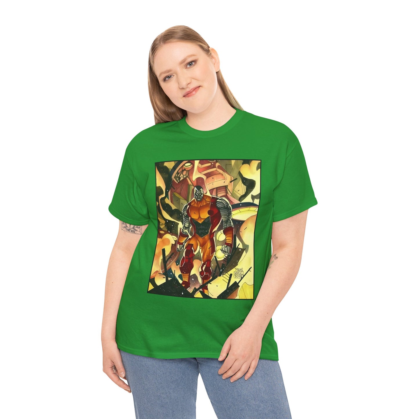 Colossus T-Shirt - Fighting a Sentinel - Marvel Comics