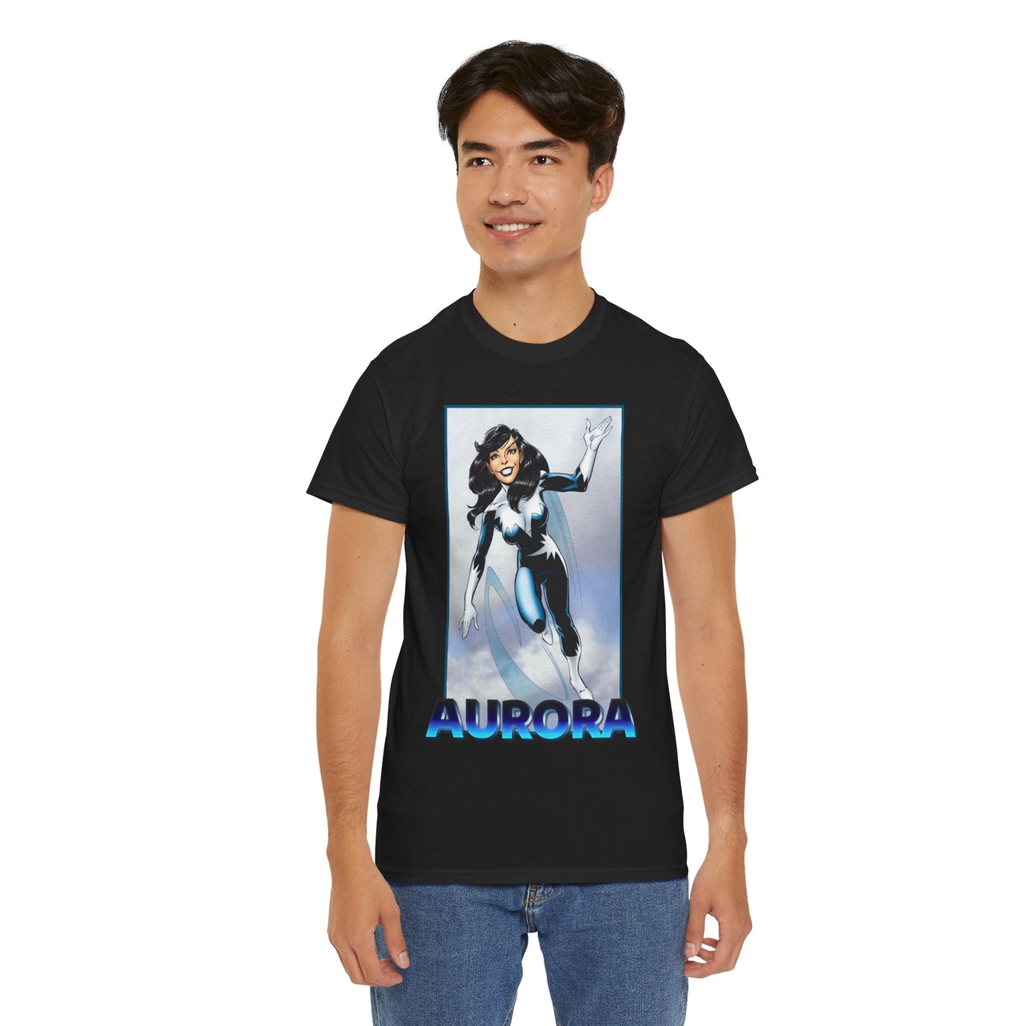 Aurora T-Shirt - John Byrne Art - Alpha Flight Member - Marvel Comics