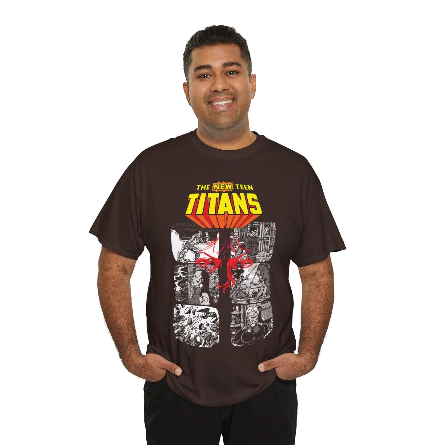 New Teen Titans T-Shirt - George Perez Art - Judas Contract - Eyes of Tara Markov - Tales of the Teen Titans #42 Cover Art - DC Comics