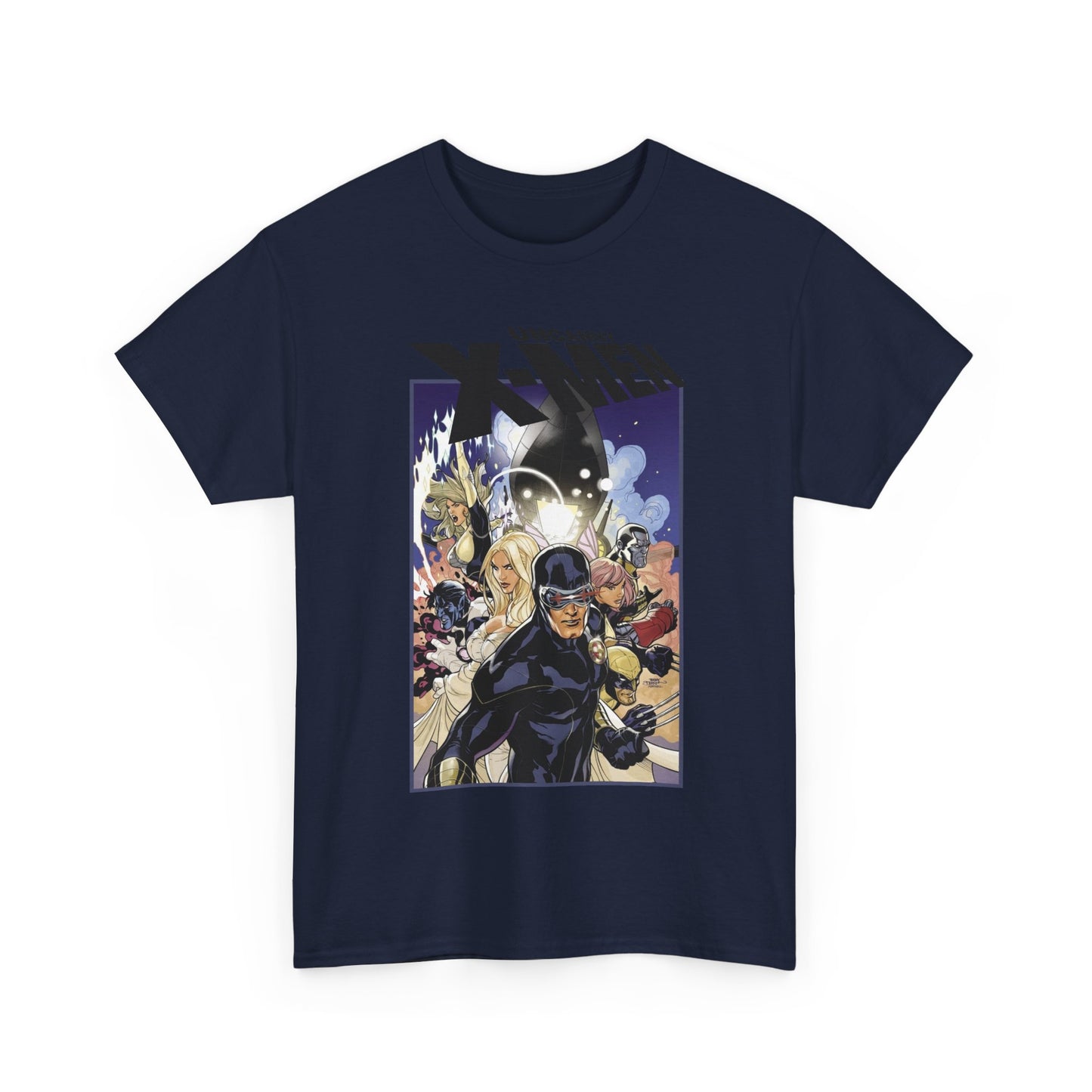 Uncanny X-Men T-Shirt - Terry Dodson Art - Cyclops, Emma Frost, Wolverine, Nightcrawler, Colossus - Marvel Comics