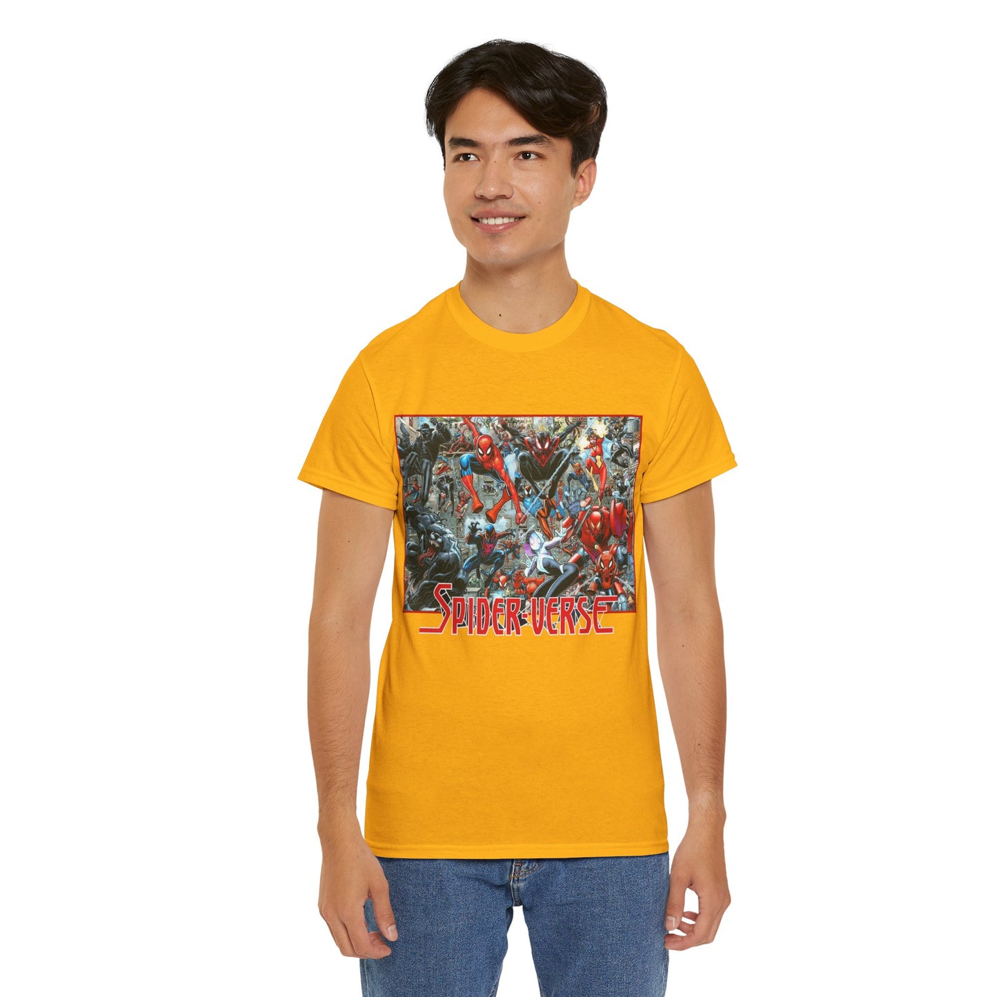 Spider-Verse T-Shirt - Arthur Adams Art - Spider-Man, Venom, Spider-Man 2099, Miles Morales, Spider-Woman - Marvel Comics