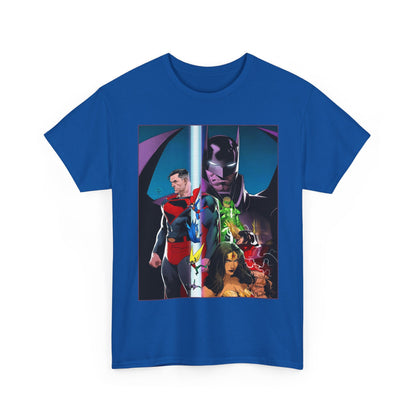 Kingdom Come T-Shirt - Dan Mora Art - Batman/Superman World's Finest Cover - Superman, Batman, Wonder Woman, Green Lantern, Robin, Flash - DC Comics