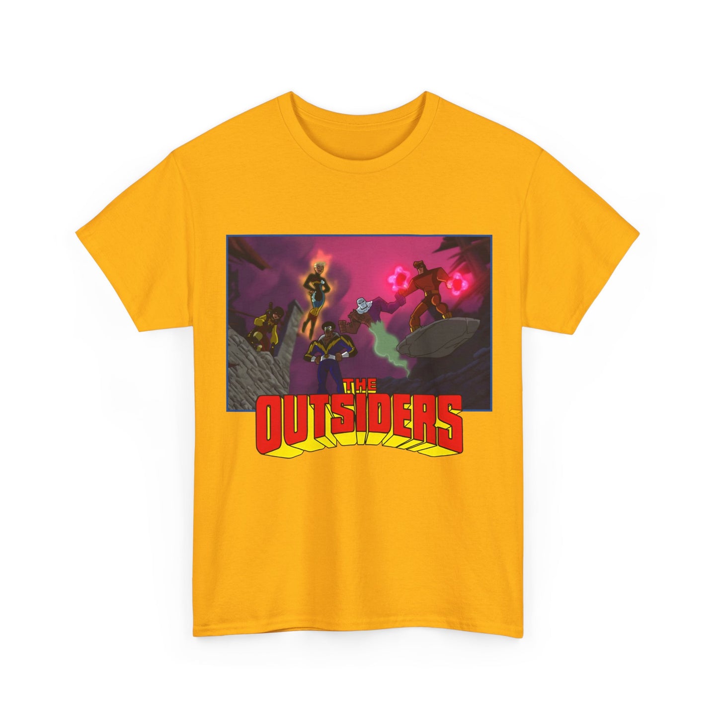 Outsiders T-Shirt - Batman: Brave & Bold Series - Halo, Geo-Force, Black Lightning, Katana, Metamorpho - DC Comics