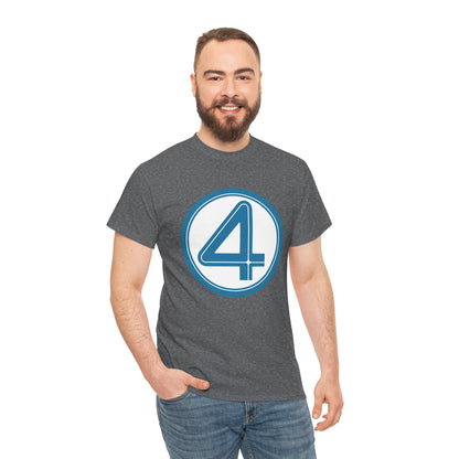 Fantastic Four Logo T-Shirt - New Marvel Movie 2025 - MCU - Pedro Pascal - 4 - Marvel Comics - Reed Richards