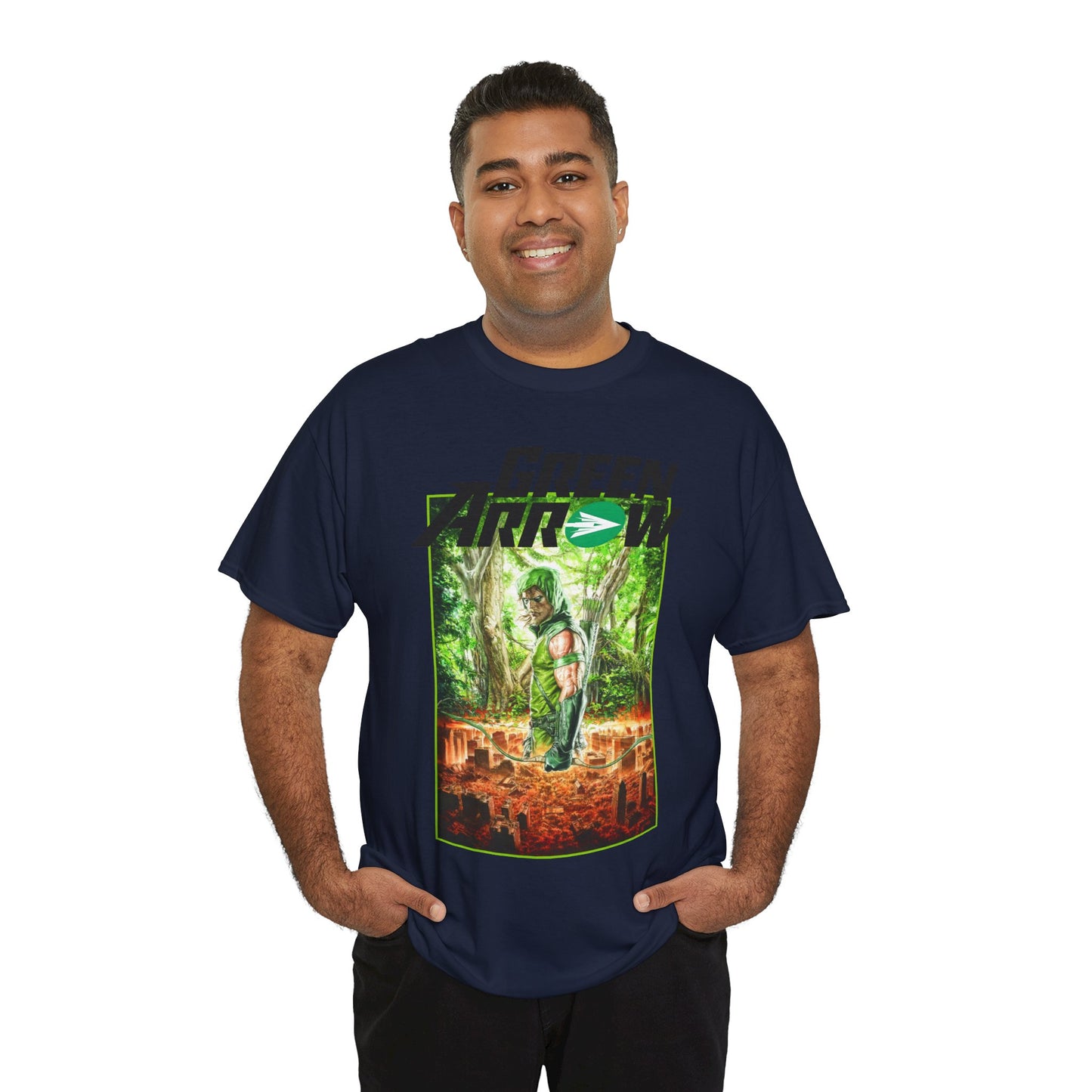 Green Arrow T-Shirt - Mauro Cascioli Art - Brightest Night Cover - Emerald Archer - DC Comics