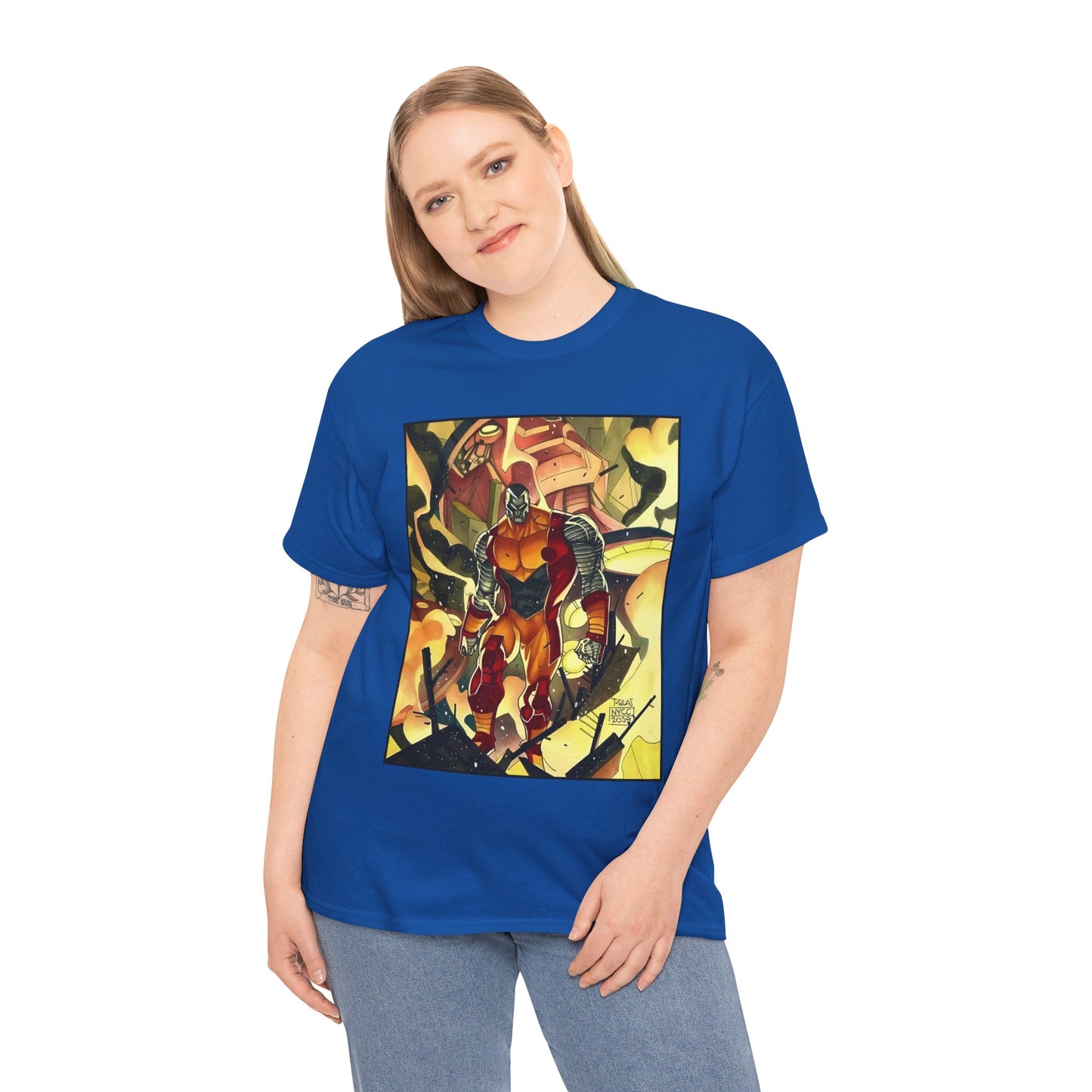 Colossus T-Shirt - Fighting a Sentinel - Marvel Comics