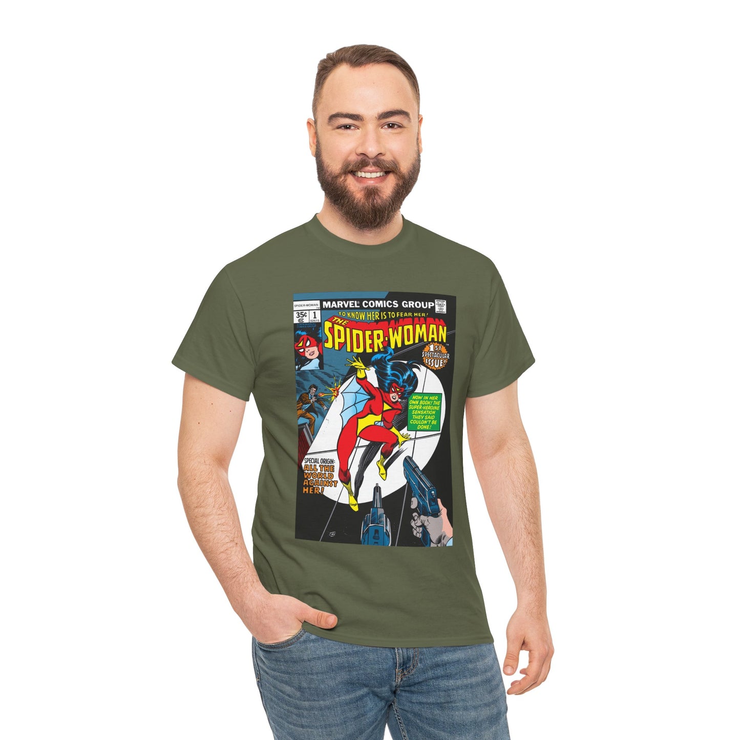 Spider-Woman T-Shirt - 1978 Marvel Comics - #1 Cover Art - Jessica Drew