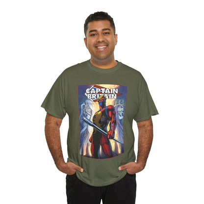 Captain Britain T-Shirt - Alan Davis Art - Excalibur Member - Marvel Comics