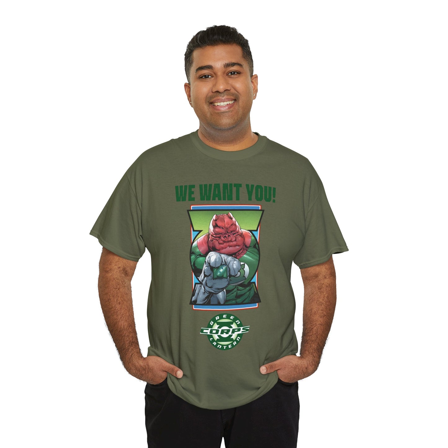 Kilowog T-Shirt - Green Lantern Corps Recruitment Poster - "We Want You!" - DC Comics