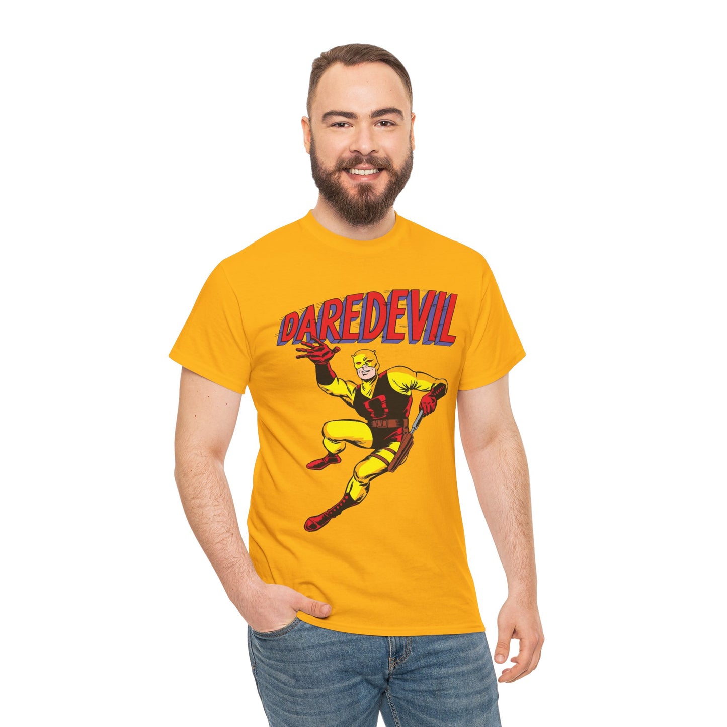 Daredevil T-Shirt - Yellow Costume - Silver Age #1 Cover Art - Marvel Comics