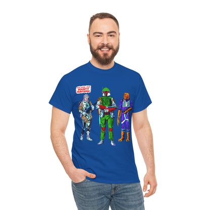Boba Fett, Bossk, Dengar T-Shirt - Star Wars Bounty Hunters from Empire Strikes Back - Marvel Comics 1980s Art - Alternate Colors