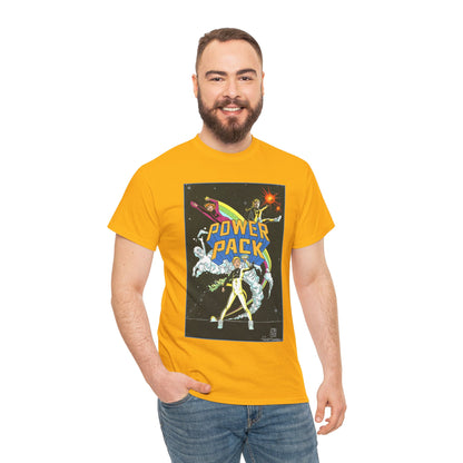 Power Pack T-Shirt - June Brigman, Roy Richardson, Bob Share Art - Ad Recreation - Marvel Comics