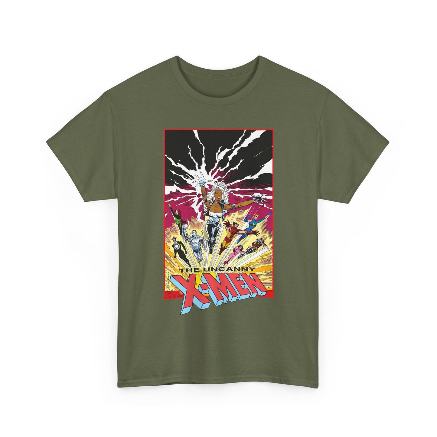 Uncanny X-Men T-Shirt - Marc Silvestri Art - Outback Era - Storm, Wolverine, Dazzler, Longshot, Psylocke, Rogue, Havok - Marvel Comics