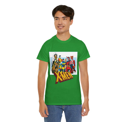 X-Men T-Shirt - Arthur Adams Art - Cyclops, Nightcrawler, Storm, Wolverine, Thunderbird, Sunfire, Banshee - Marvel Comics
