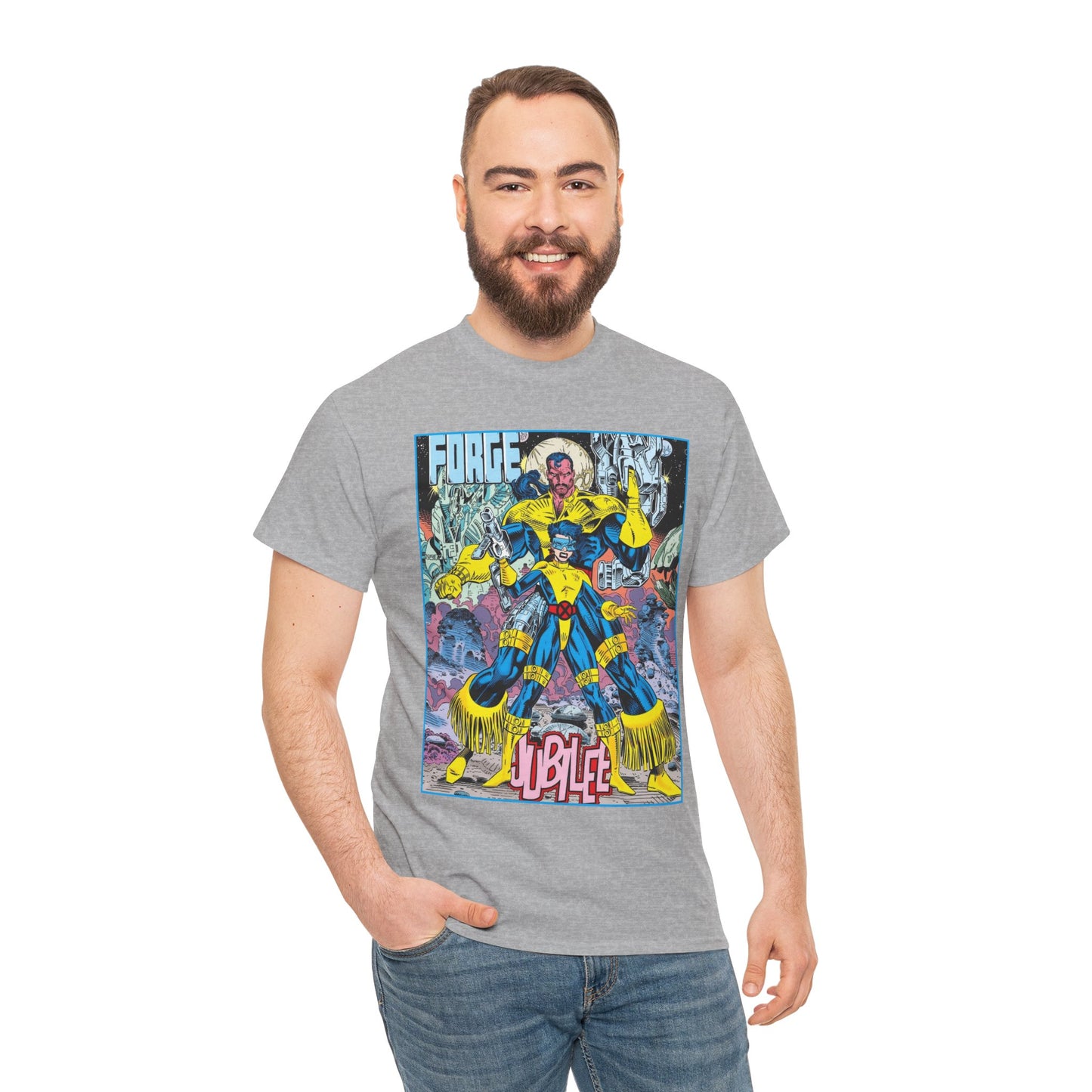 Forge & Jubille T-Shirt - Liam Sharp Art - X-Men Mutants - Marvel Comics
