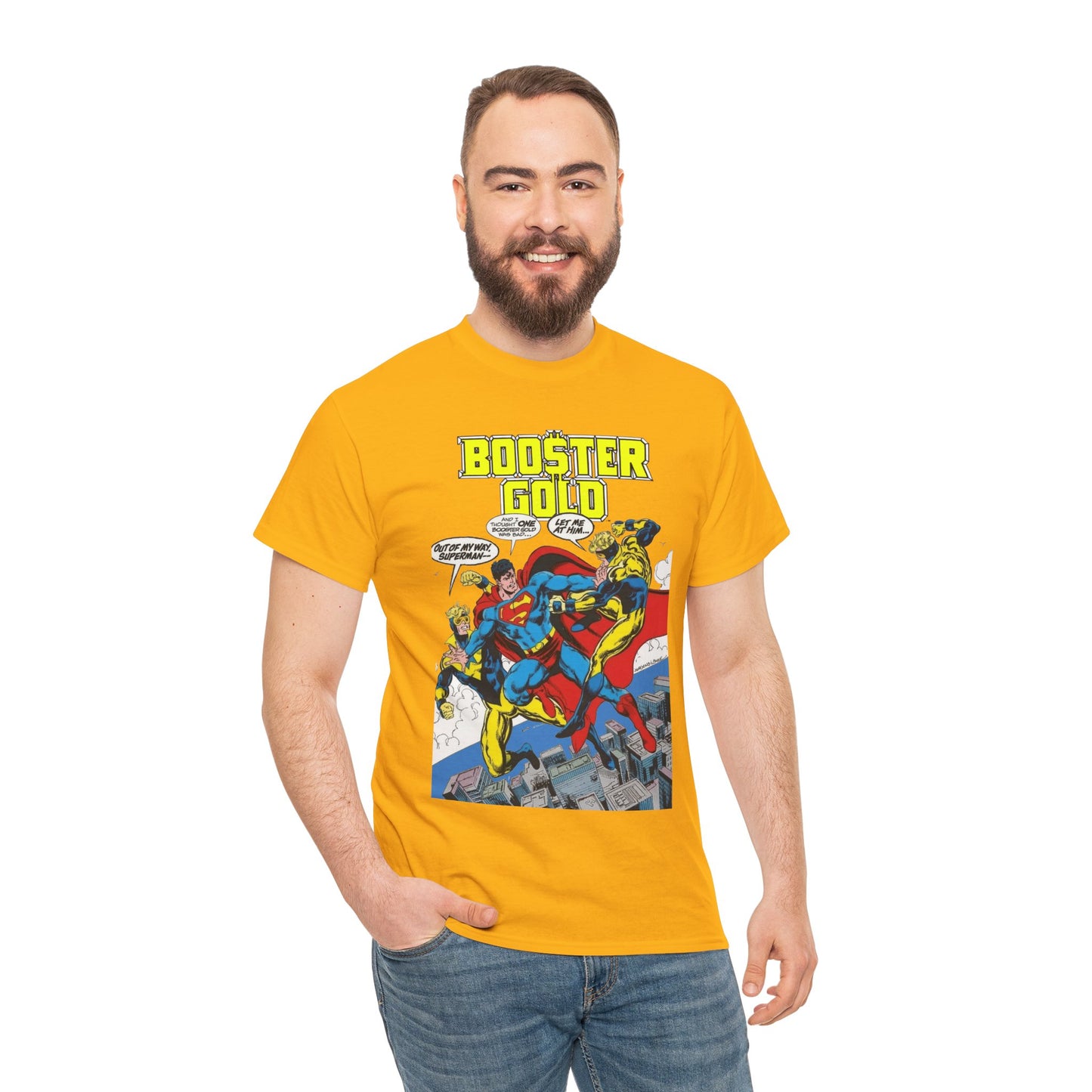 Booster Gold T-Shirt - Dan Jurgens & John Byrne Art - Superman - DC Comics