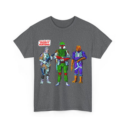 Boba Fett, Bossk, Dengar T-Shirt - Star Wars Bounty Hunters from Empire Strikes Back - Marvel Comics 1980s Art - Alternate Colors