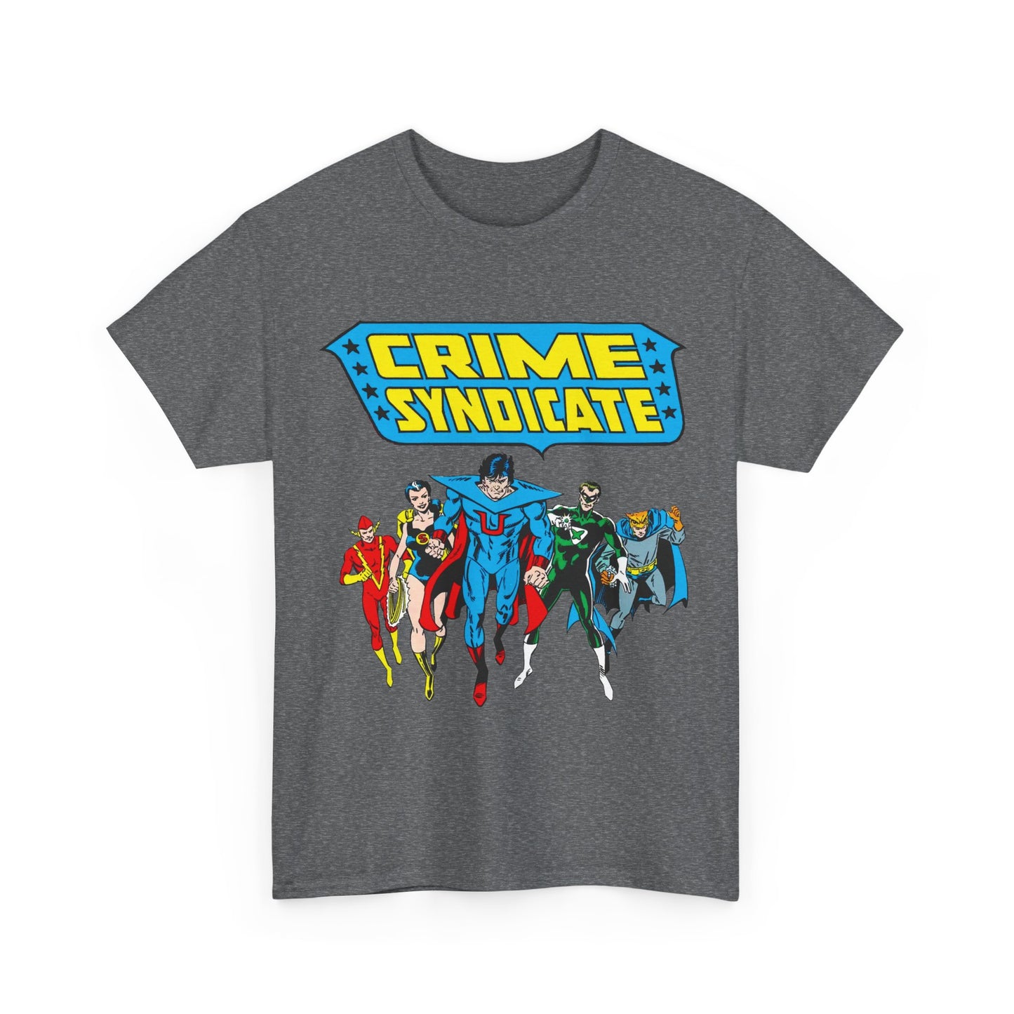 Crime Syndicate T-Shirt - Ultraman, Owlman, Superwoman, Power Ring, Johnny Quick - Earth 3 Justice League Villains - DC Comics