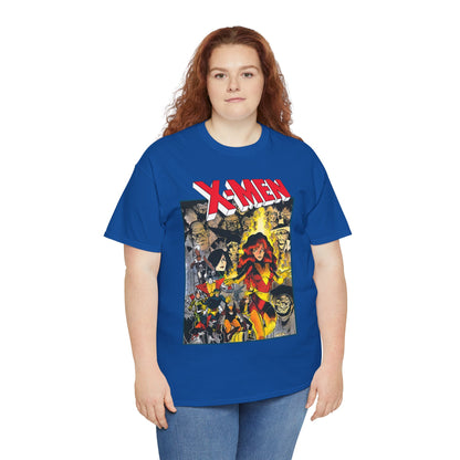 Uncanny X-Men T-Shirt - Arthur Adams Art - Dark Phoenix: From the Ashes Story - Storm, Cyclops, Wolverine, Rogue, Colossus, Nightcrawler - Marvel Comics