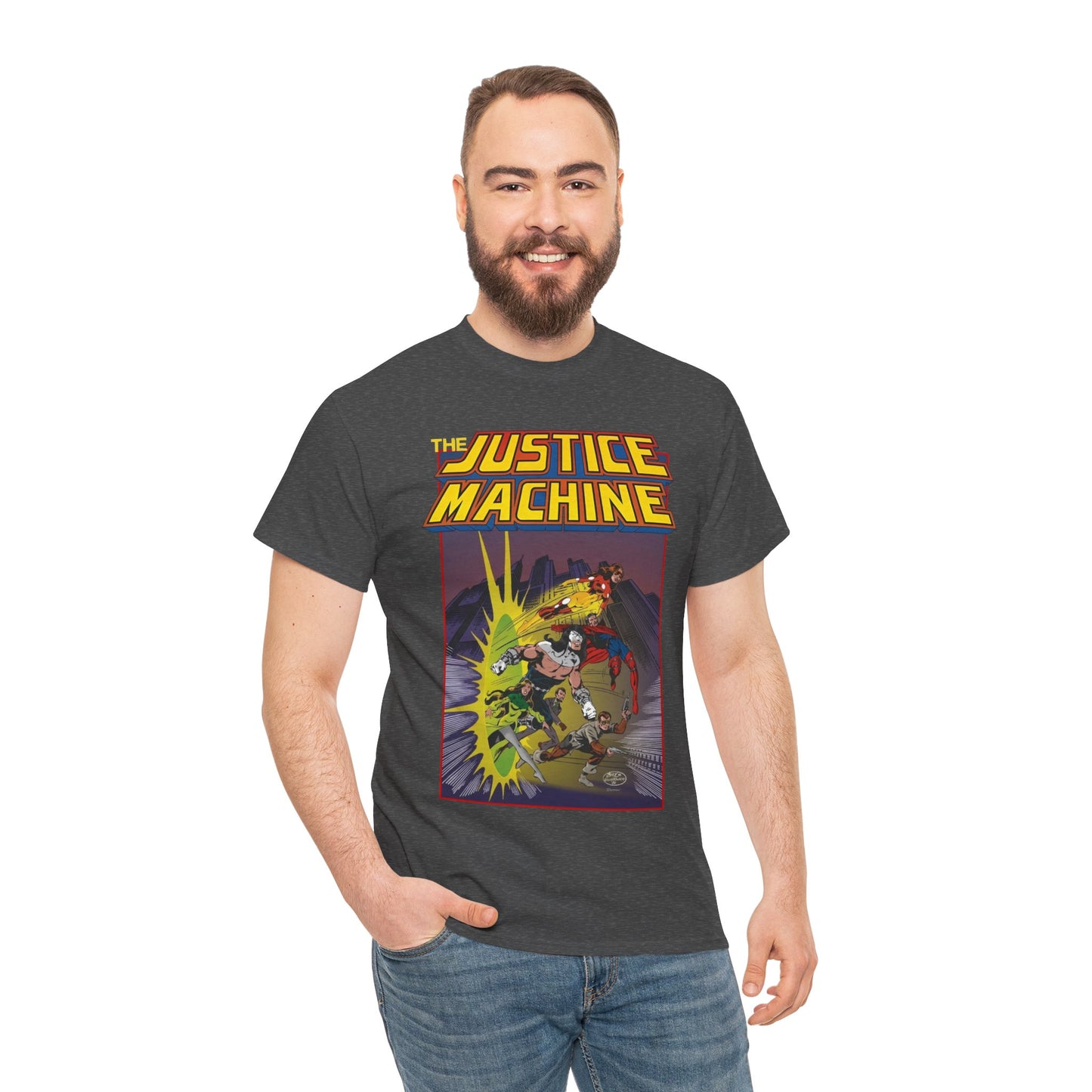 Justice Machine T-Shirt - John Byrne Art - Comico Comics