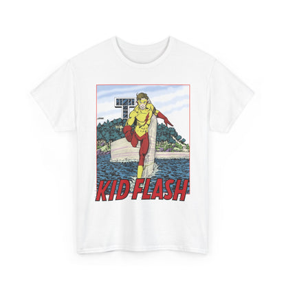 Kid Flash T-Shirt - George Perez Art - Wally West - New Teen Titans Member - Titans Tower - Future Flash - DC Comics