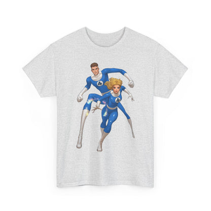 Mr. Fantastic & Invisible Woman T-Shirt - David Nakayama Art - Fantastic Four - Marvel Comics