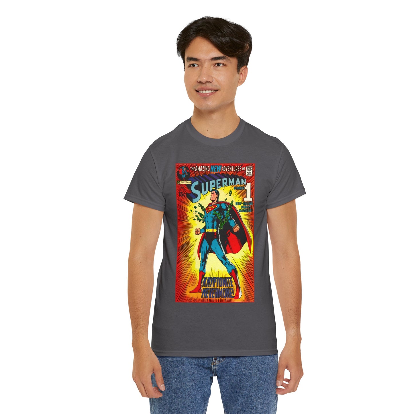 Superman #233 T-Shirt - Neal Adams Art - Kryptonite No More - Classic Bronze Age Cover - DC Comics